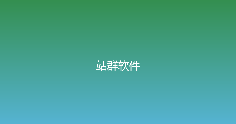 站群软件 封面图
